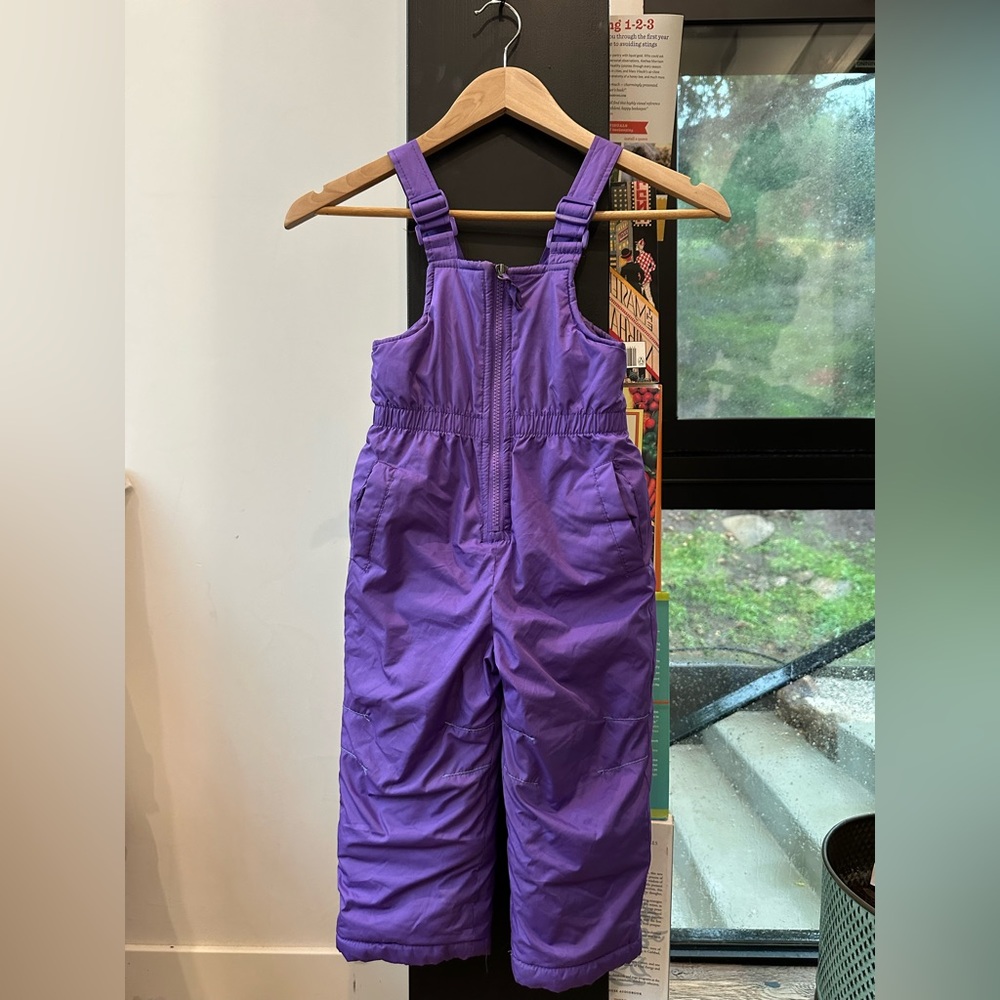 KIDS 2T purple SNOW BIB - jumpsuit
